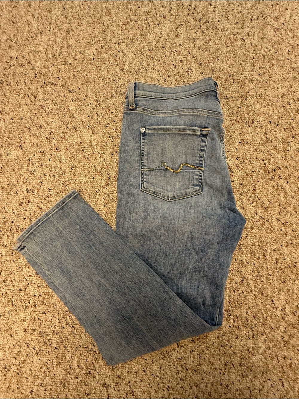 7 For All Mankind Light Blue Skinny Jeans